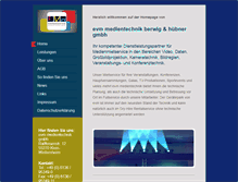 Tablet Screenshot of evm-medientechnik.de